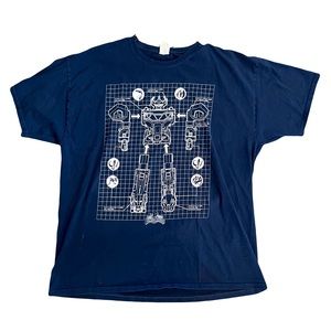 Loot Crate Mighty Morphin Power Rangers Navy T Shirt 2XL Vintage EUC NO DAMAGSS